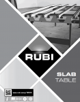 RUBI SLAB pracovný stôl