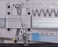 Nastavenie lámača pre materiály hrúbky 16-22 mm