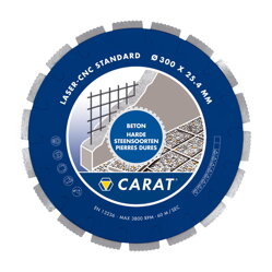 Diamantový kotúč na betón CARAT CNC STANDARD 250/25,4 (Ref: CNC2504DC0)
