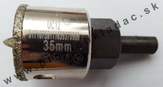 Diamantová korunka KAUFMANN 35 mm s vodiacim tŕňom (Ref: 26.200.02)