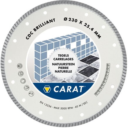 Diamantový kotúč na prírodnú dlažbu CARAT CDC BRILLIANT 250/25,4 (Ref: CDC2504000)