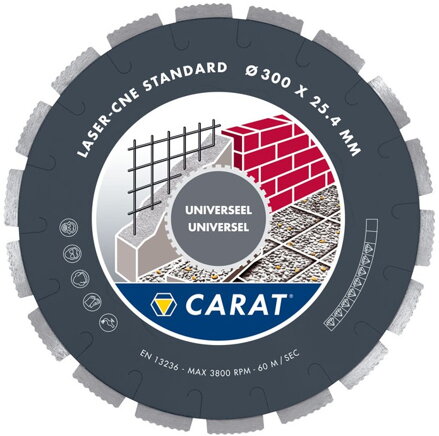 Univerzálny diamantový kotúč CARAT CNE STANDARD 350/25,4 (Ref: CNE3504DC0)