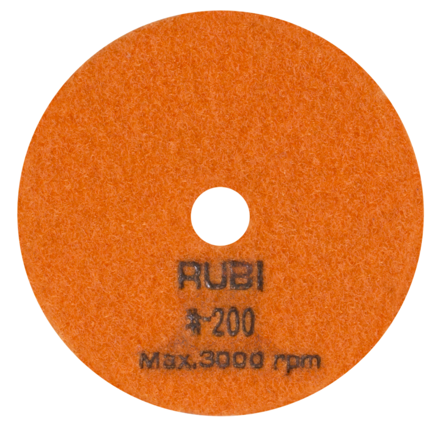 Flexibilný diamantový leštiaci kotúč RUBI 100 mm #200 pre suché leštenie (Ref: 62972)