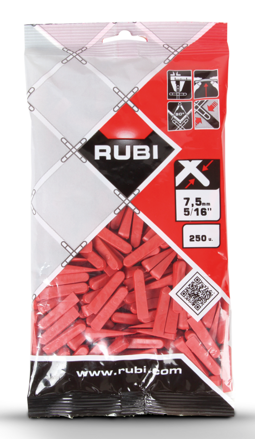 Klinky RUBI 7,5 mm pre obkladačov - 250 ks (Ref: 02397)