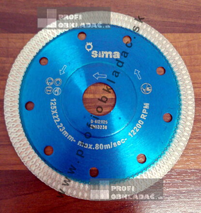 Diamantový kotúč SIMA 125/22,2 VIPER extra tenký (Ref: D-6121125)