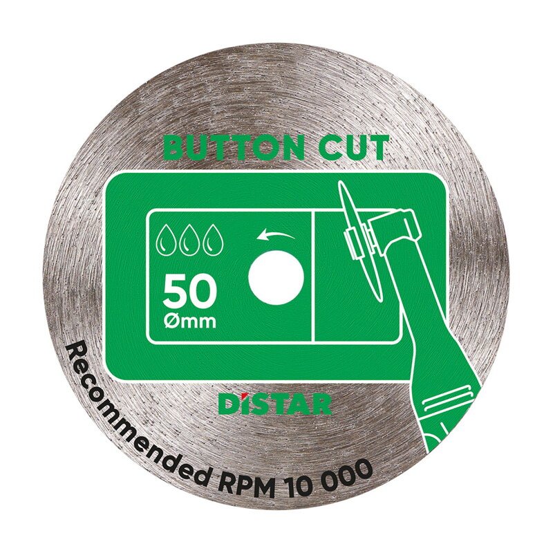 Diamantový kotúč DISTAR 50x0,6x5,8 BUTTON CUT bez príruby (Ref: 11120159105)