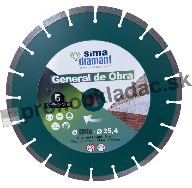 Diamantový kotúč SIMA Universal 300x25,4 (Ref: R-6811300)