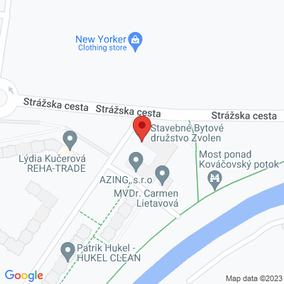 Google map: Nográdyho 24, Zvolen
